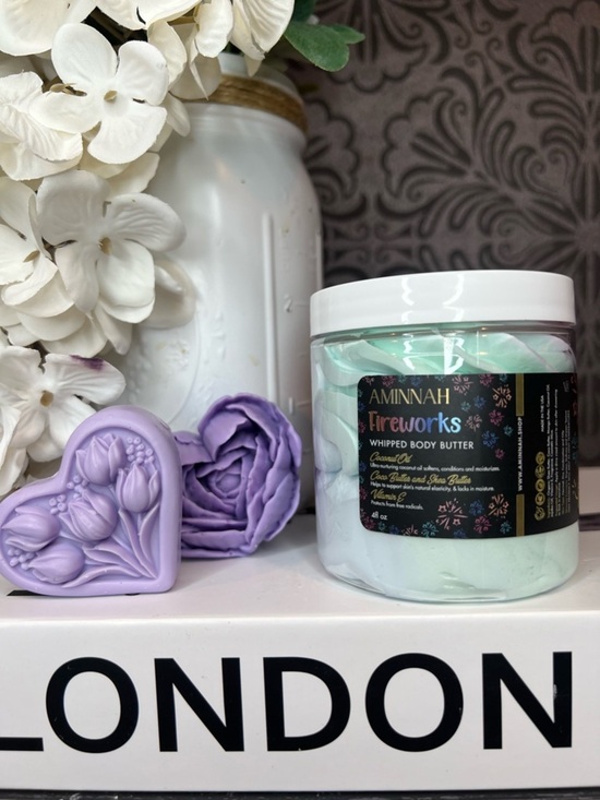 Aminnah Other - Gift Set - AMINNAH Fireworks Whipped Body Butter & Goats Milk Soaps